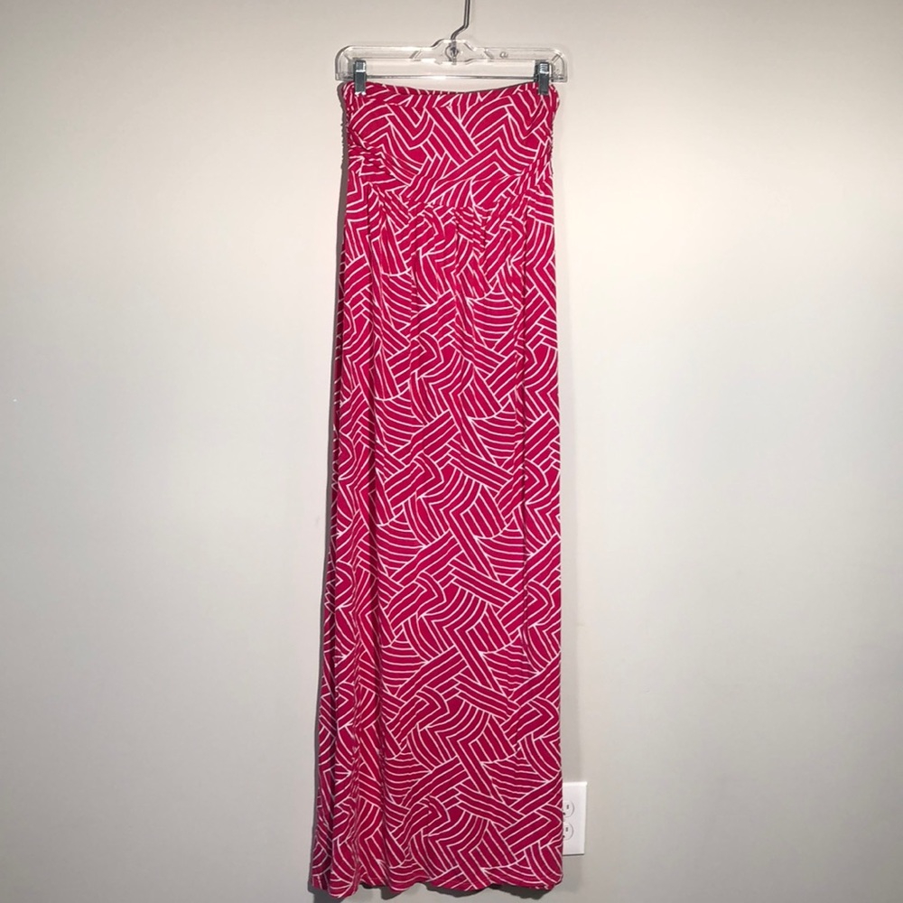 Mod Geo Print Maxi Dress